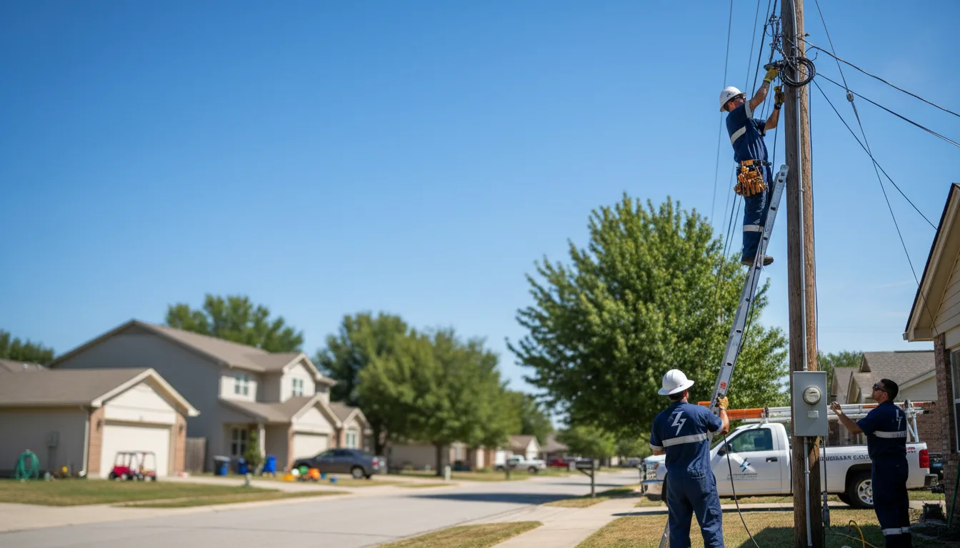 Residential electrician providing installation services in Friars Point, MS